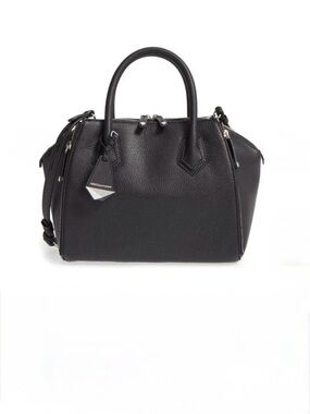 Rebecca Minkoff Mini Perry Satchel - Black Pebbled Leather